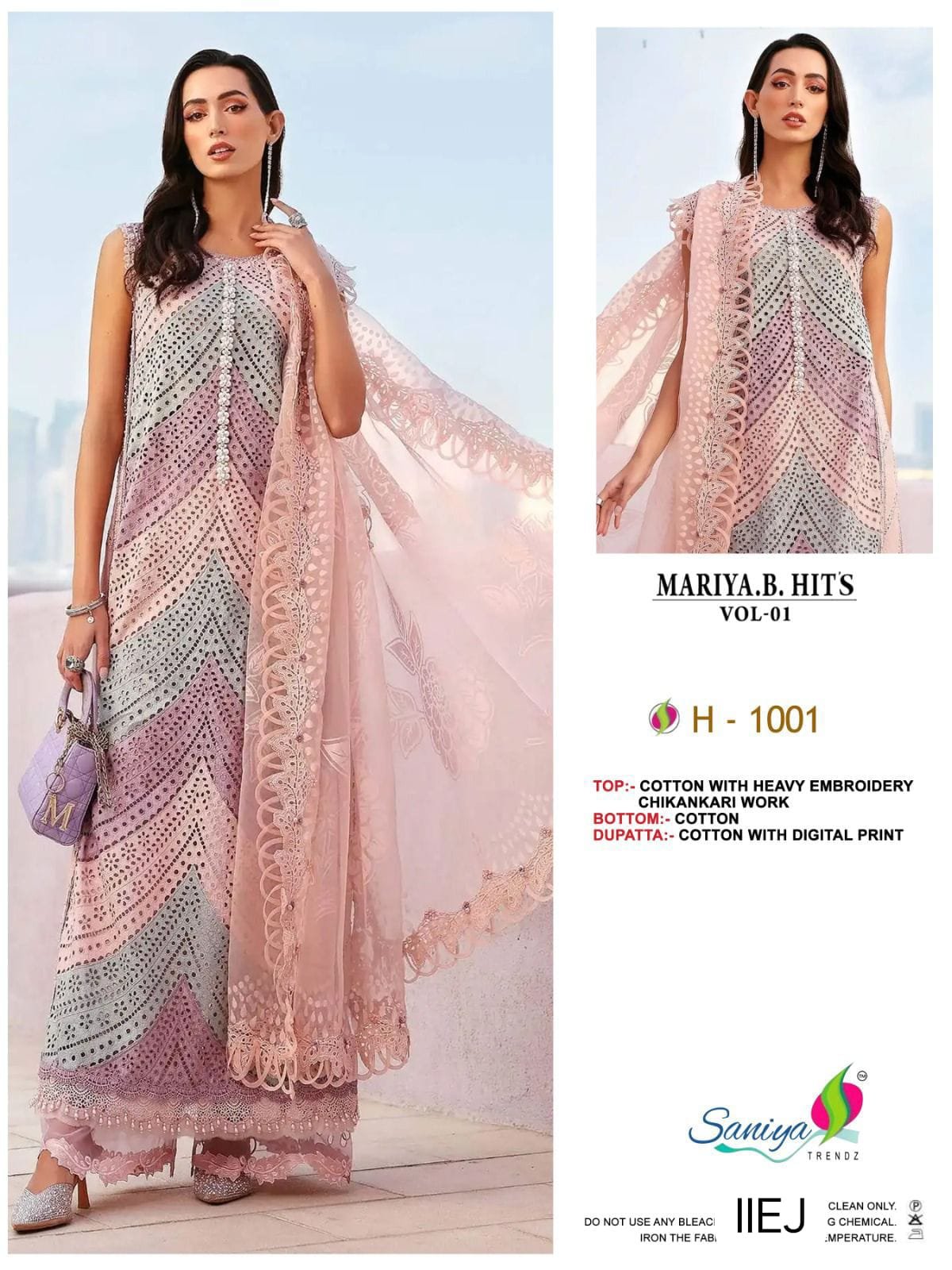 COTTON WITH CHIKANKARI EMBROIDERED