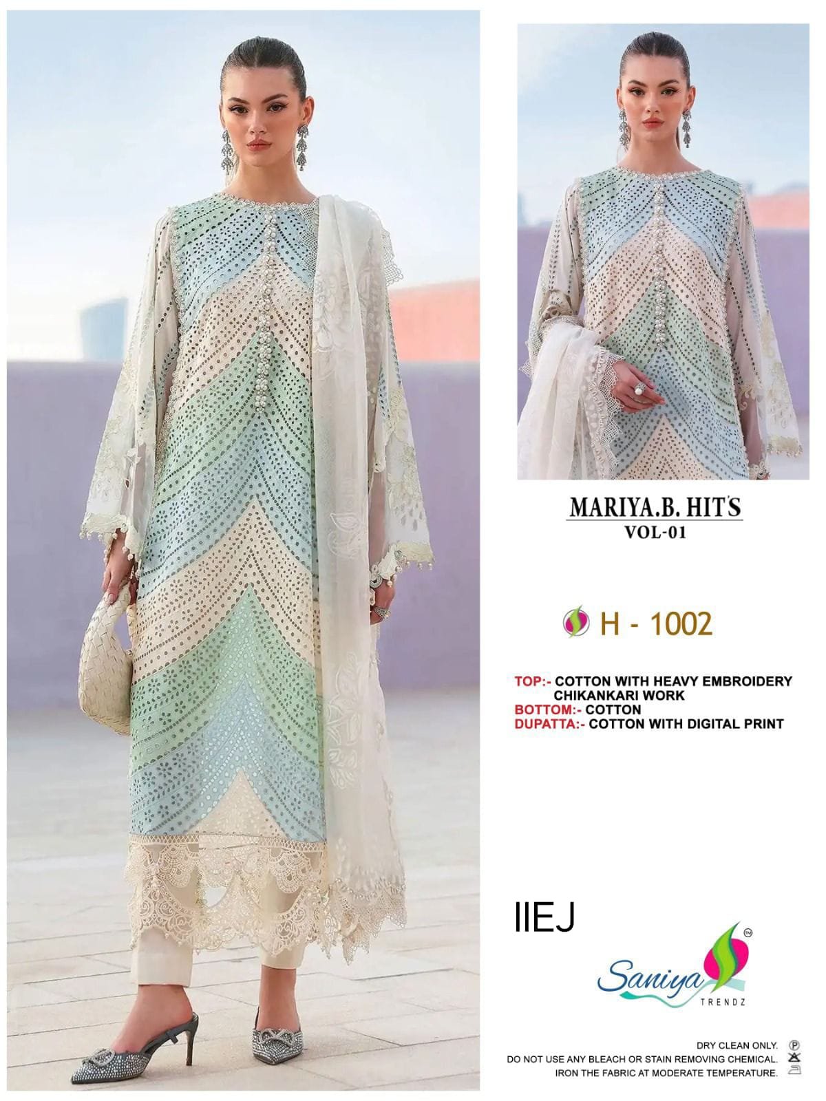 COTTON WITH CHIKANKARI EMBROIDERED - Image 3