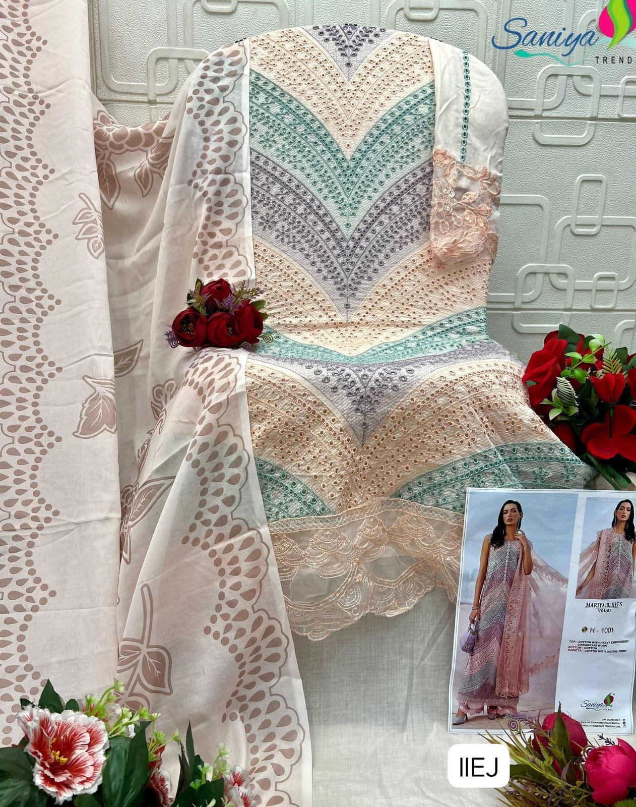 COTTON WITH CHIKANKARI EMBROIDERED - Image 2