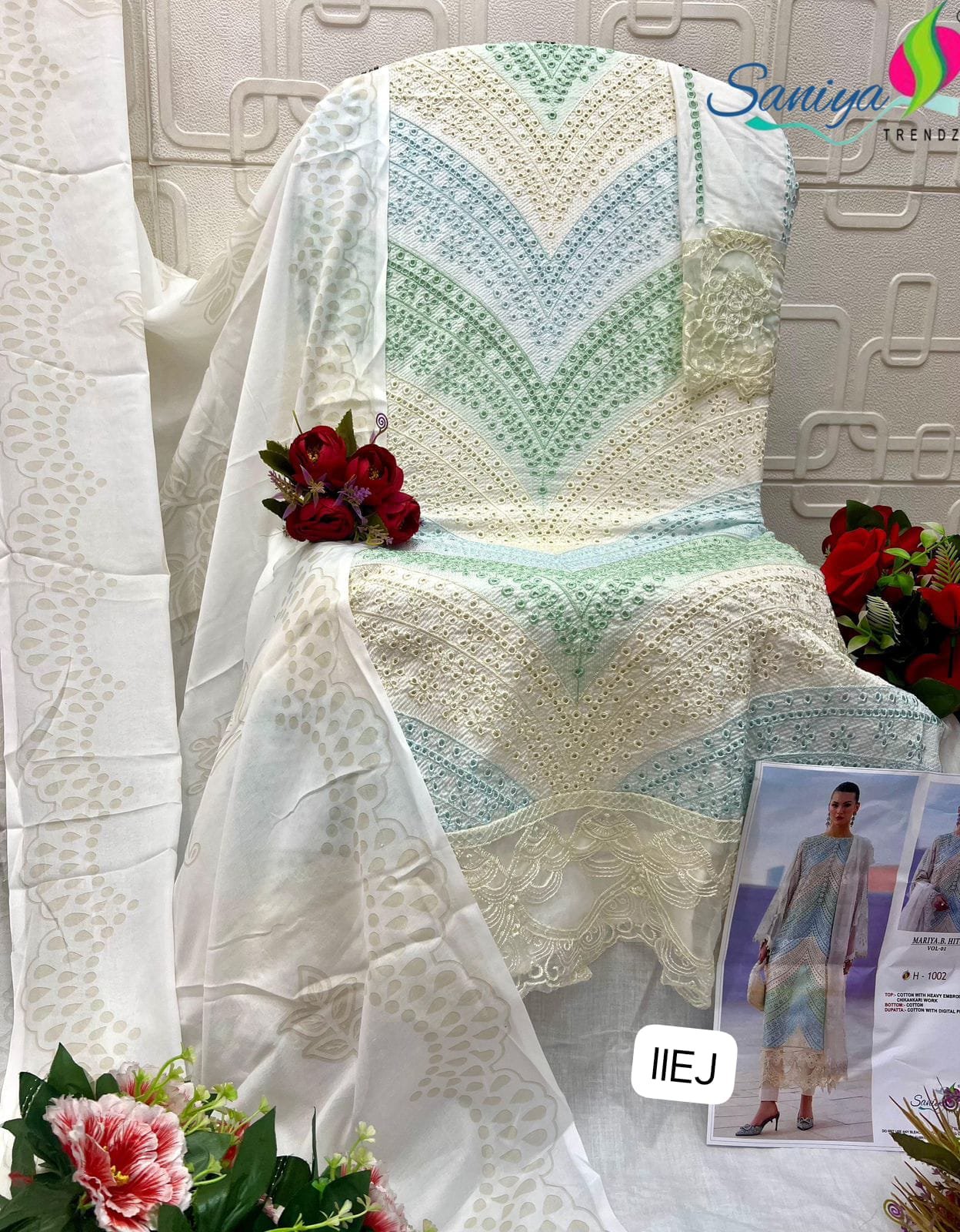 COTTON WITH CHIKANKARI EMBROIDERED - Image 4