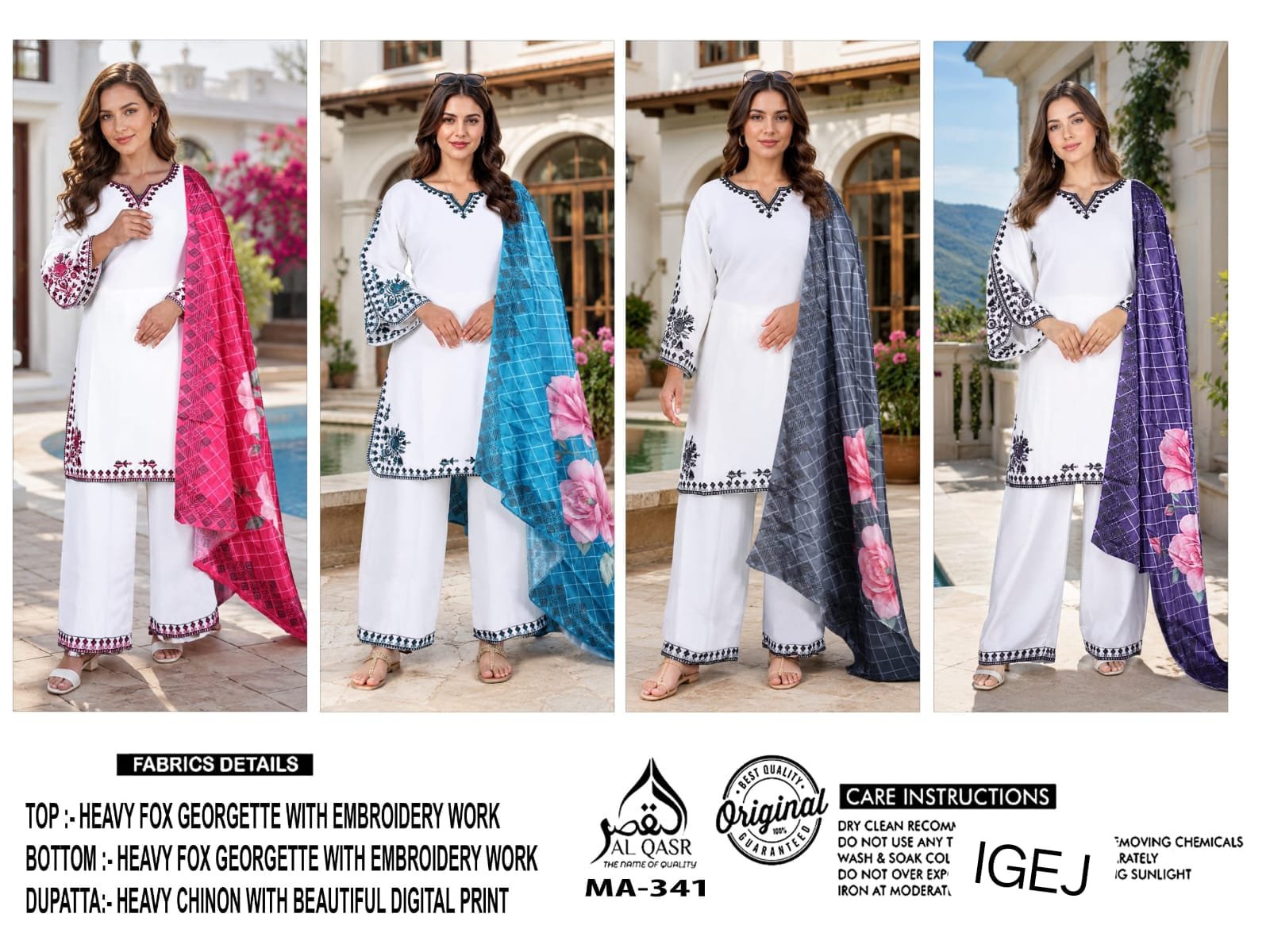 WEDDING SPECIAL INSTAGRAM VIRAL DESIGN AK-QASR D. NO AK-341 HIT CONCEPT IN READYMADE - Image 5