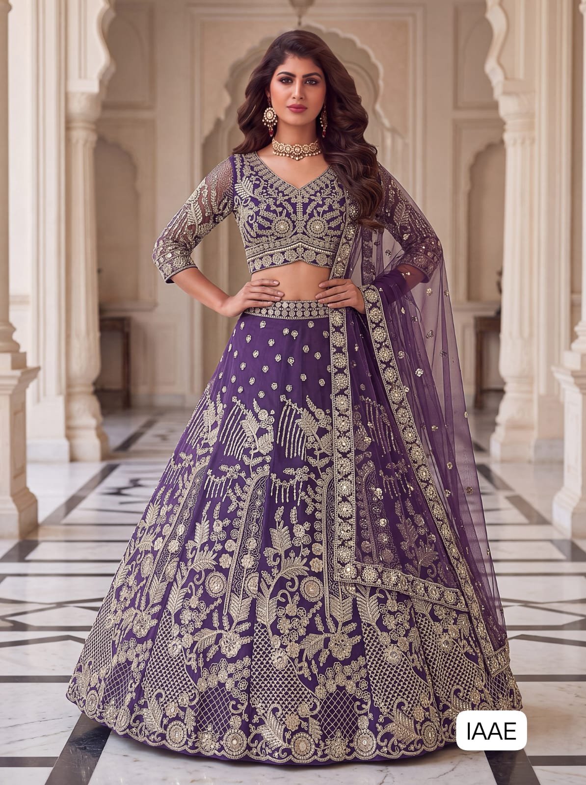 Intricate embroidery, rich hues, and timeless craftsmanship come together to create a lehenga that speaks luxury and grace. Perfect for weddings, receptions, and grand celebrations.