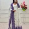 Launching New Design Trending To-Ton Star Georgette *Gwon Pent dupatta Reddy To Wear Look   