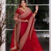 Fall in love with this stunning saree in an eye-catching shade, crafted with finesse and rich detailing. A perfect blend of grace and glam!