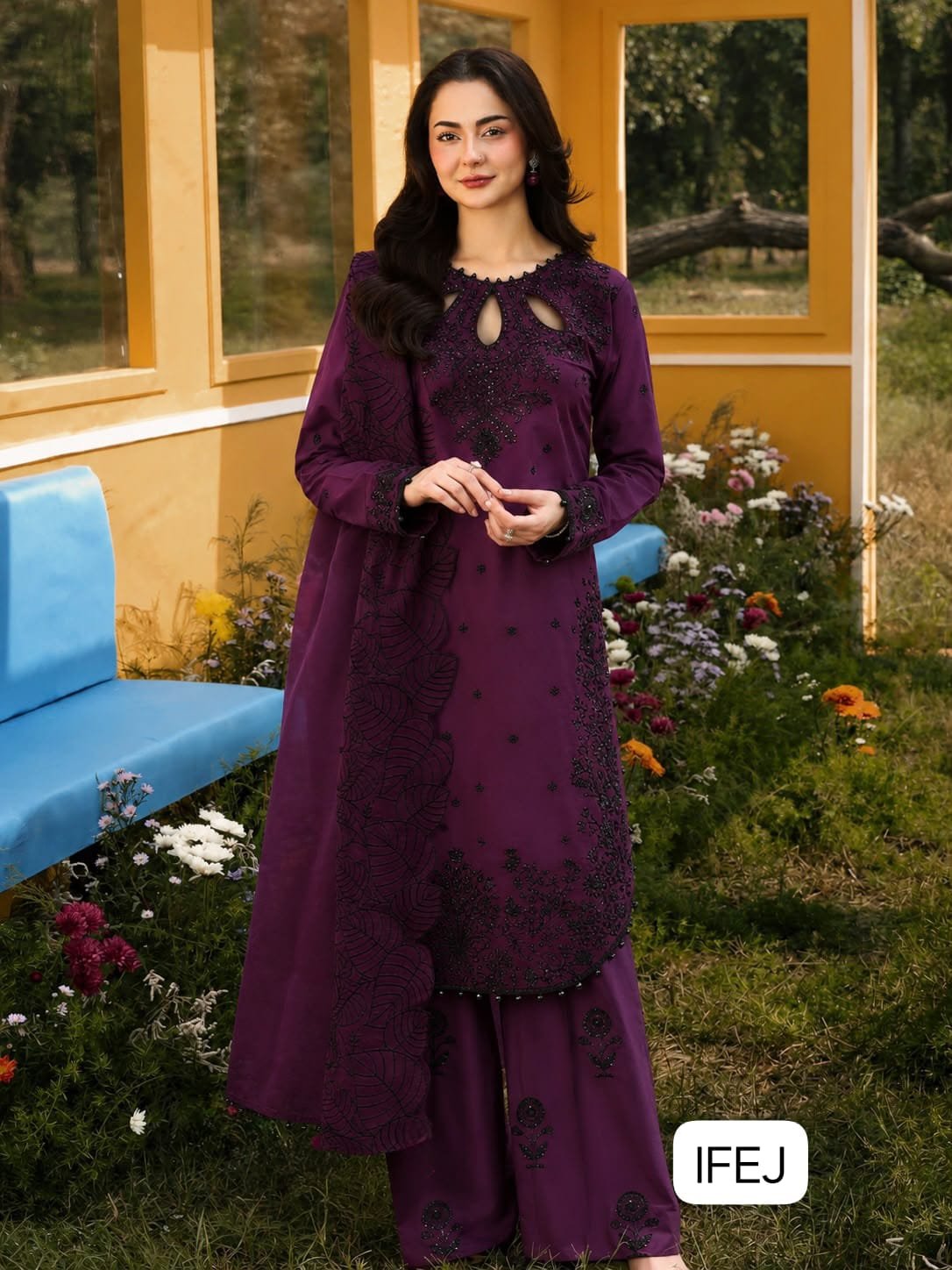 Đěsigner Party Wear Look Pur Satin Rayon Top & Palazzo With Dupatta set - Image 3