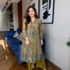 New Arrivals Pure Natural Crape Ajrakh Print Cord Set