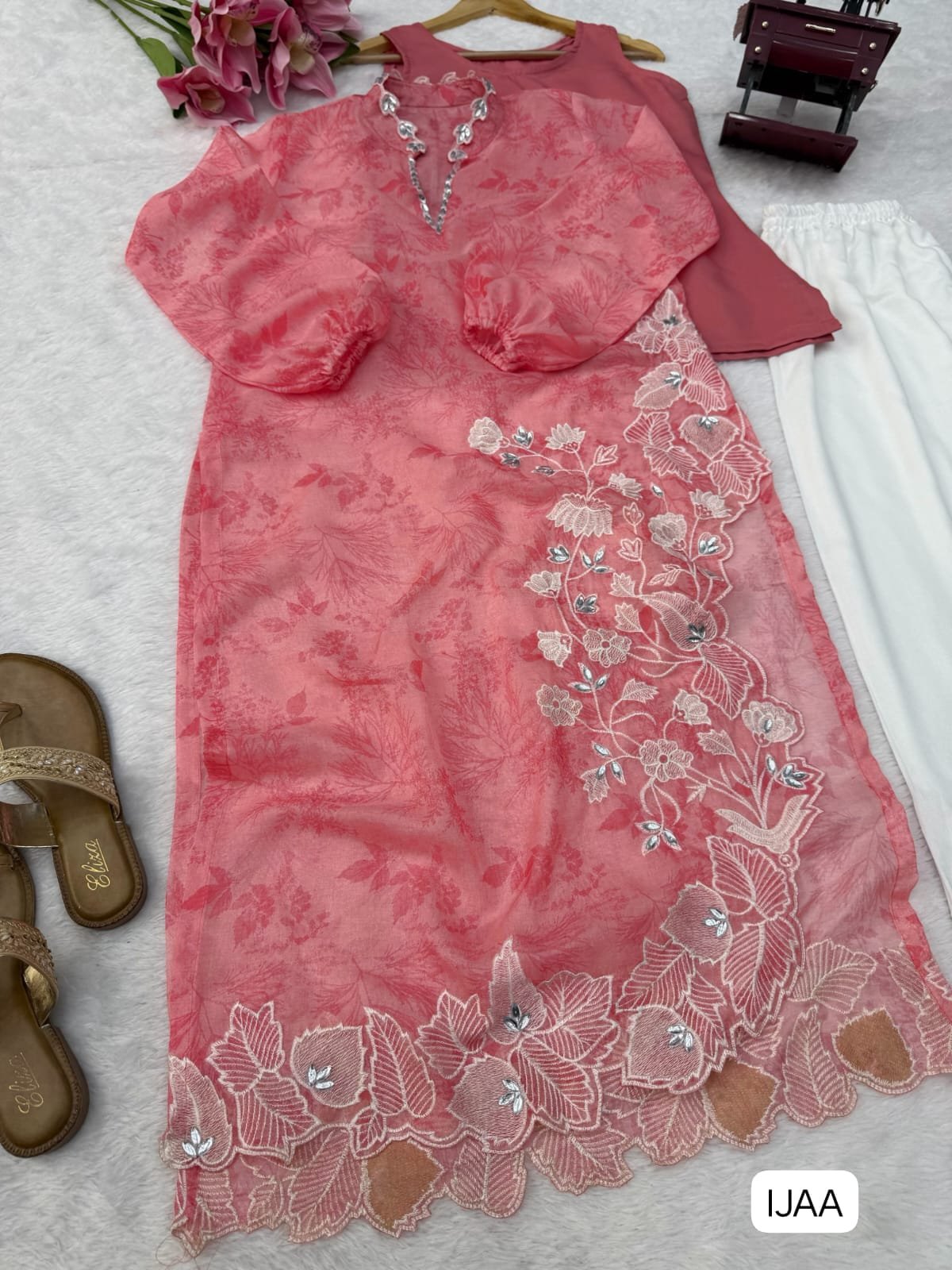 Step into effortless charm with our exclusive 3-piece set β crafted for comfort, stitched with grace - Image 2
