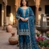 Đěsigner Party Wear Look Pur GMY SILK Top Plazzo & Dupatta Set
