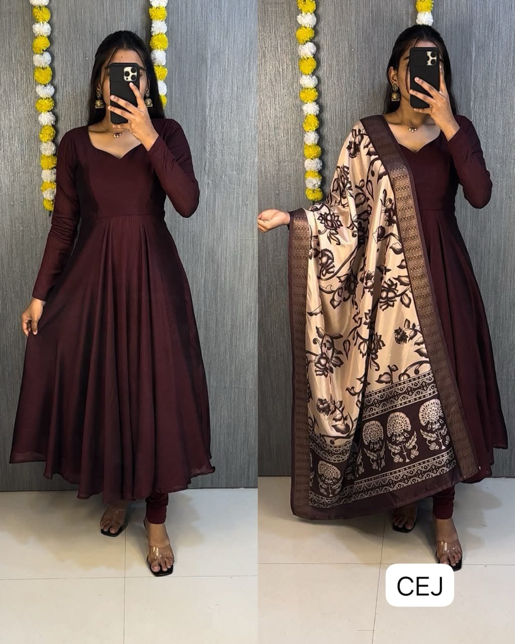 Mox Creation Launching Beautiful Anarkali with trending kalamkari dupatta