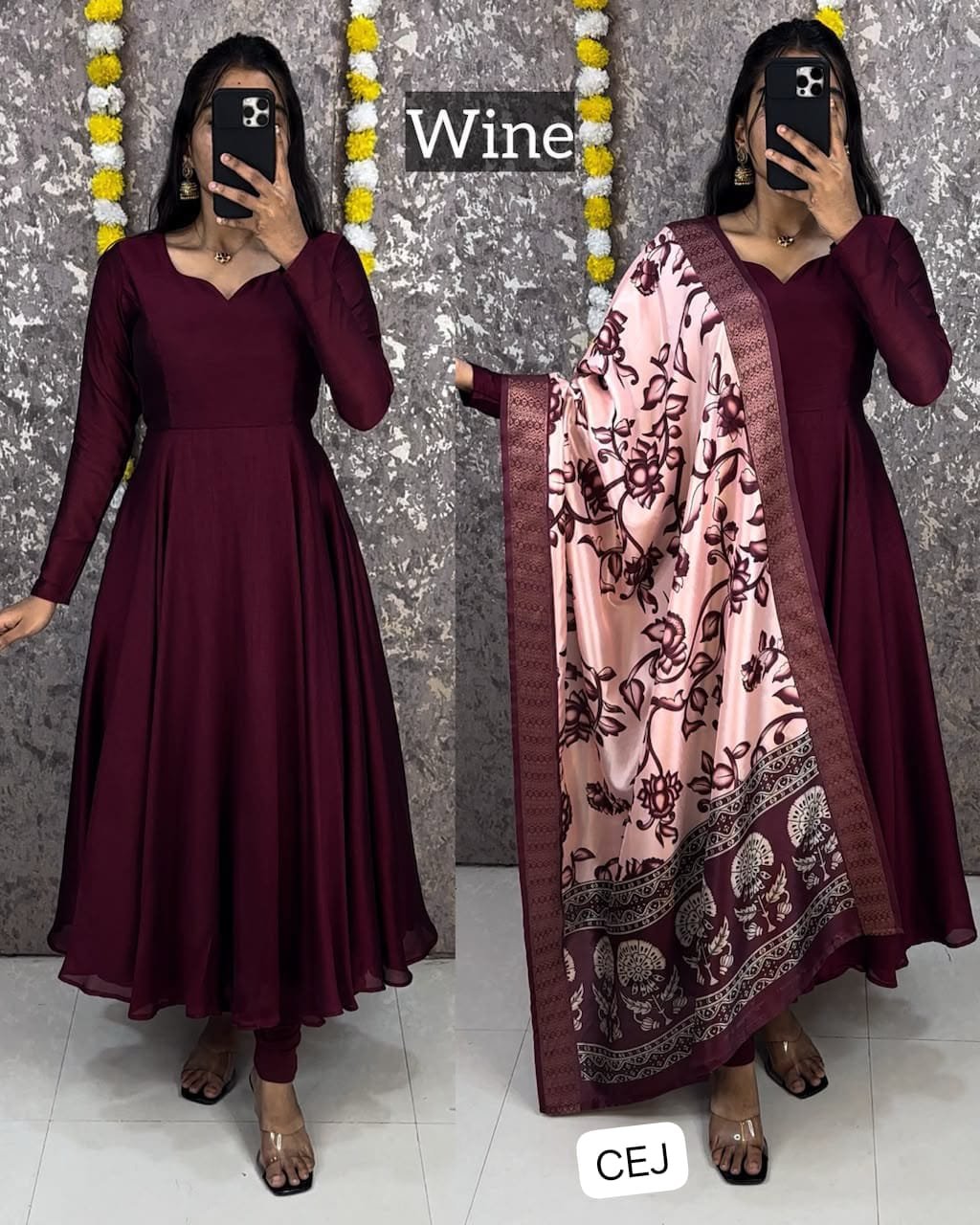 Mox Creation Launching Beautiful Anarkali with trending kalamkari dupatta - Image 6