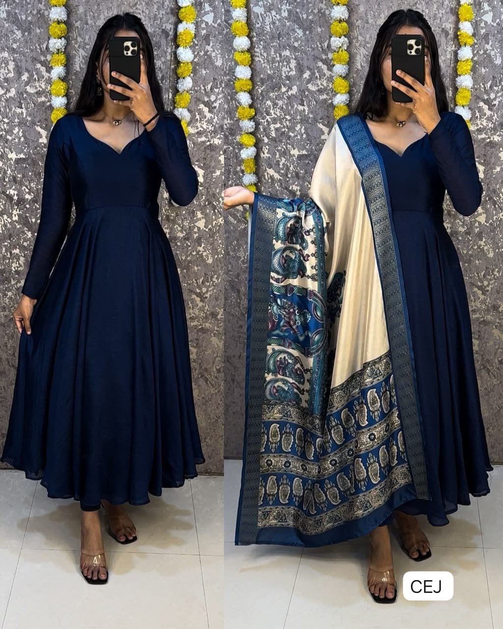 Mox Creation Launching Beautiful Anarkali with trending kalamkari dupatta - Image 3