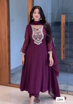 LAUNCHING NEW TRANDING COLLECTION FANCY ANARKALI GOWN WITH PANT AND BEAUTIFUL DUPATTA