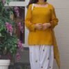 Đěsigner Party Wear Look Top With Farshi Salwar