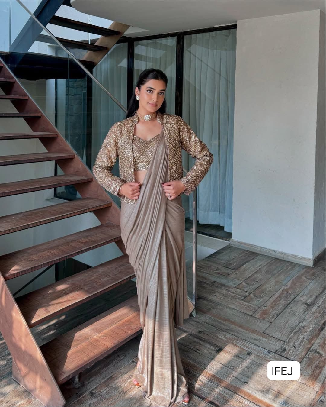 ENHANCE THE BEAUTY OF YOUR WARDROBE WITH THIS NEWLY LAUNCHED READY TO WEAR LEHENGA SAREE DESIGN SET