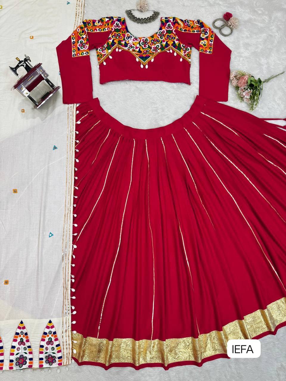 NEW DESIGNER HEAVY EMBROIDERY CHINE SEQUENCE WORK 3 PIS SUIT SET - Image 2