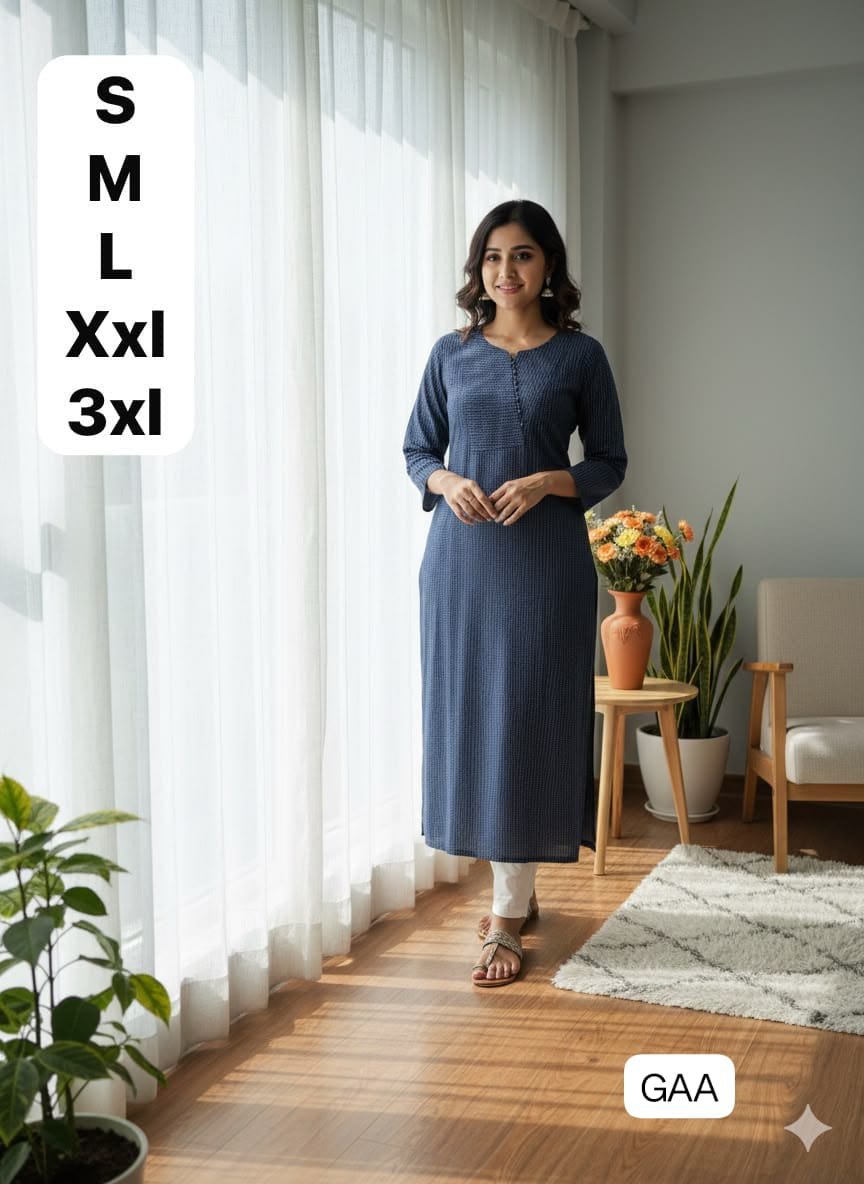 New Designers Kurti with Stitching Patterns - Image 2