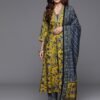 MASTER YELLOW A LINE PRINTED PREMIUM COTTON SUIT