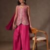 WOMEN'S PURE VISCOSE CHINON KURTA SHARARA SET'S WITH DUPPATA