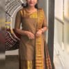 This Premium Kurti Dupatta Set made from Kanchi Cotton fabric with Jacquard Weaving Jari With Weaving Dupatta