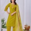 wear Best Collection  3piece Kurti Pant Dupatta Set