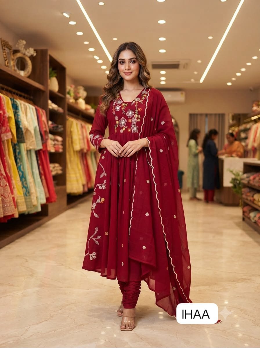 THIS FESTIVAL SEASON WEAR OUR BEAUTIFUL SEQUENCE EMBROIDERED WORKED TOP , PANT WITH DUPATTA