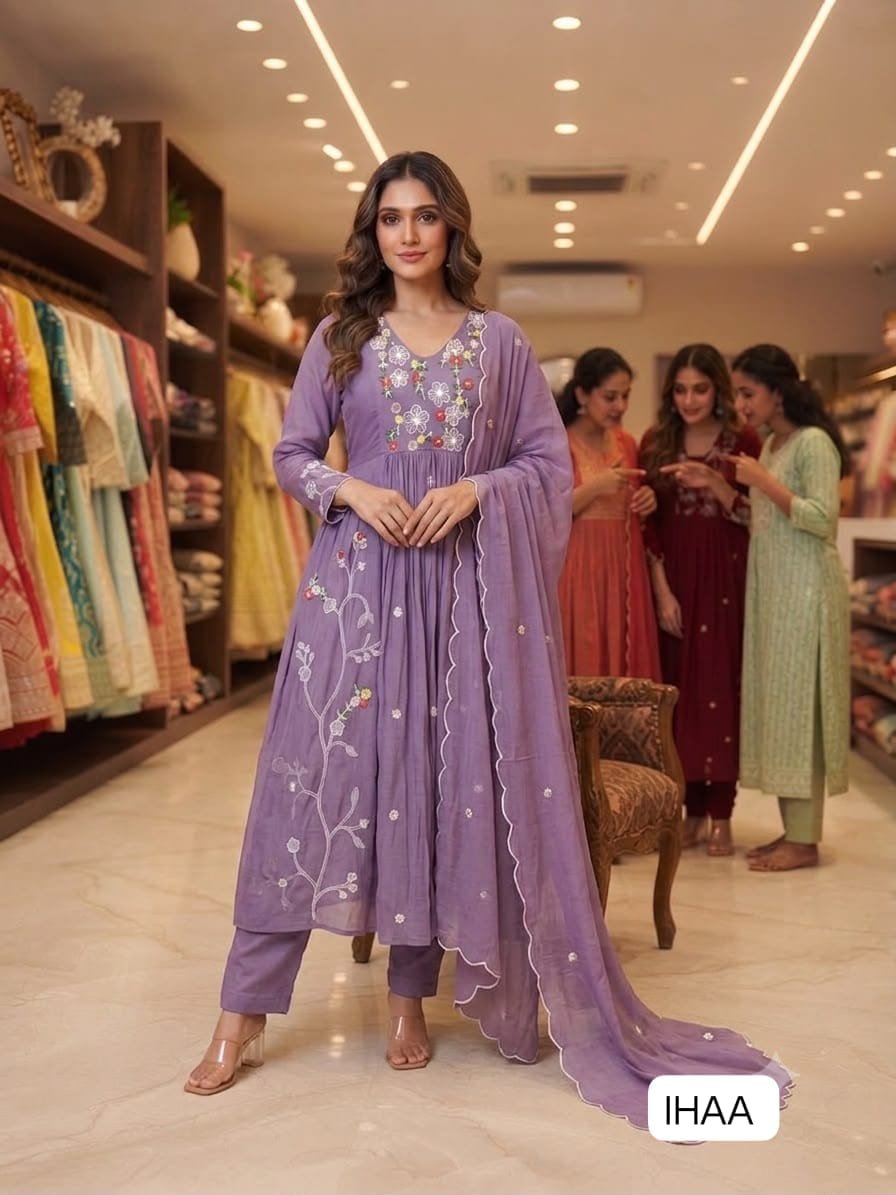 THIS FESTIVAL SEASON WEAR OUR BEAUTIFUL SEQUENCE EMBROIDERED WORKED TOP , PANT WITH DUPATTA - Image 3