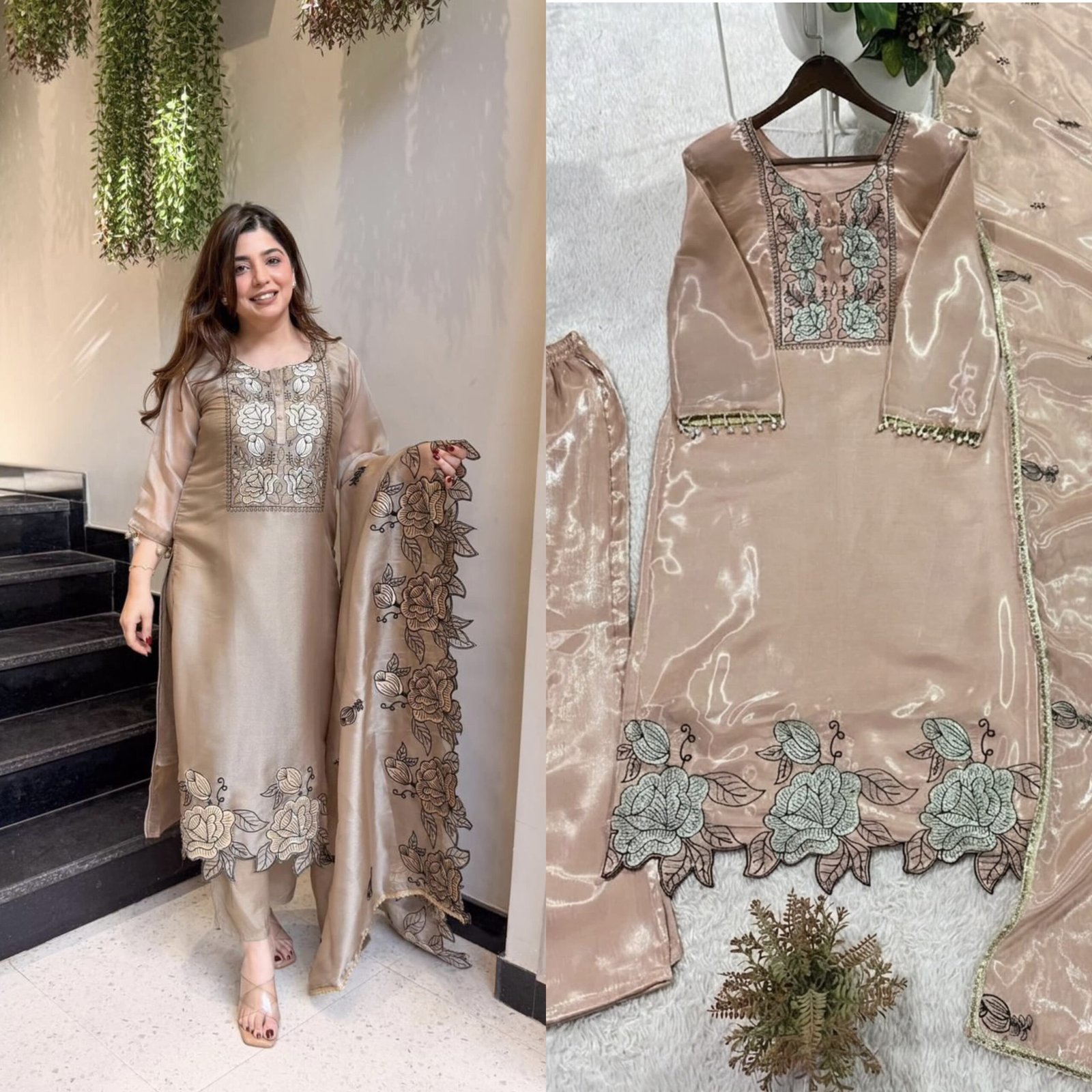 THIS WEDDING SEASON, TRY OUR DESIGNER EMBROIDERED CUT WORKED SUIT - Image 6