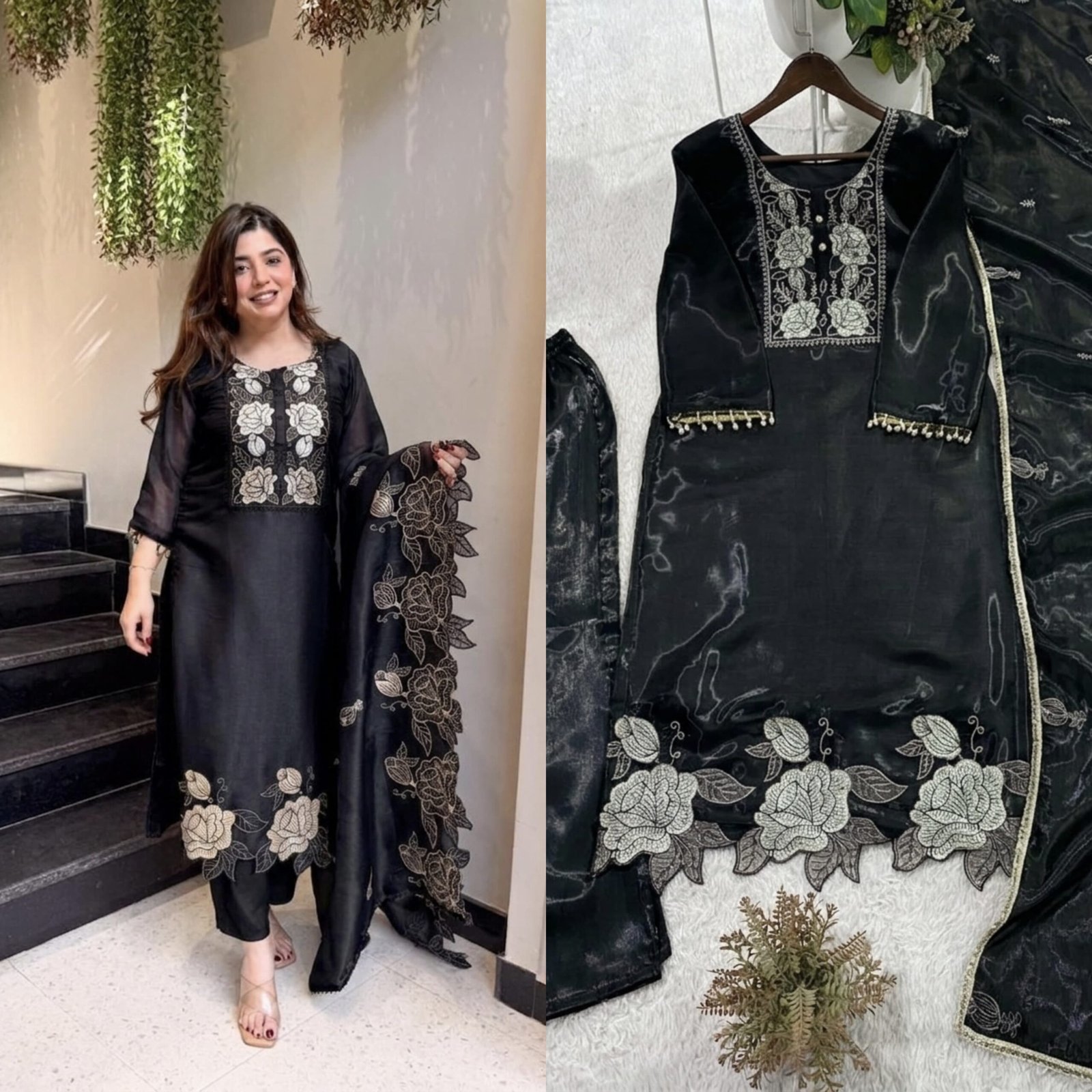THIS WEDDING SEASON, TRY OUR DESIGNER EMBROIDERED CUT WORKED SUIT - Image 9