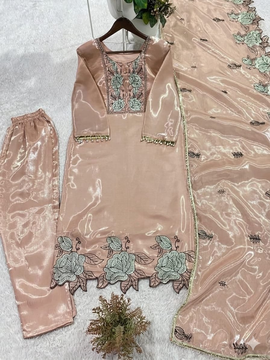 THIS WEDDING SEASON, TRY OUR DESIGNER EMBROIDERED CUT WORKED SUIT - Image 5