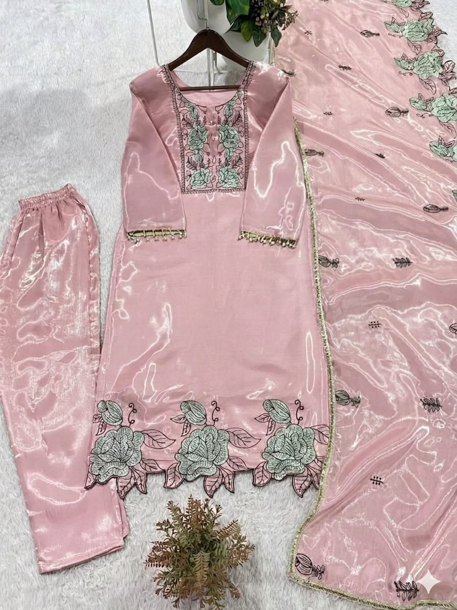 THIS WEDDING SEASON, TRY OUR DESIGNER EMBROIDERED CUT WORKED SUIT - Image 2
