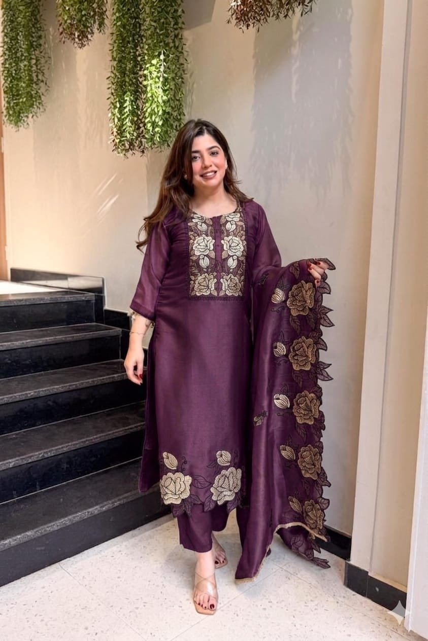 THIS WEDDING SEASON, TRY OUR DESIGNER EMBROIDERED CUT WORKED SUIT - Image 10
