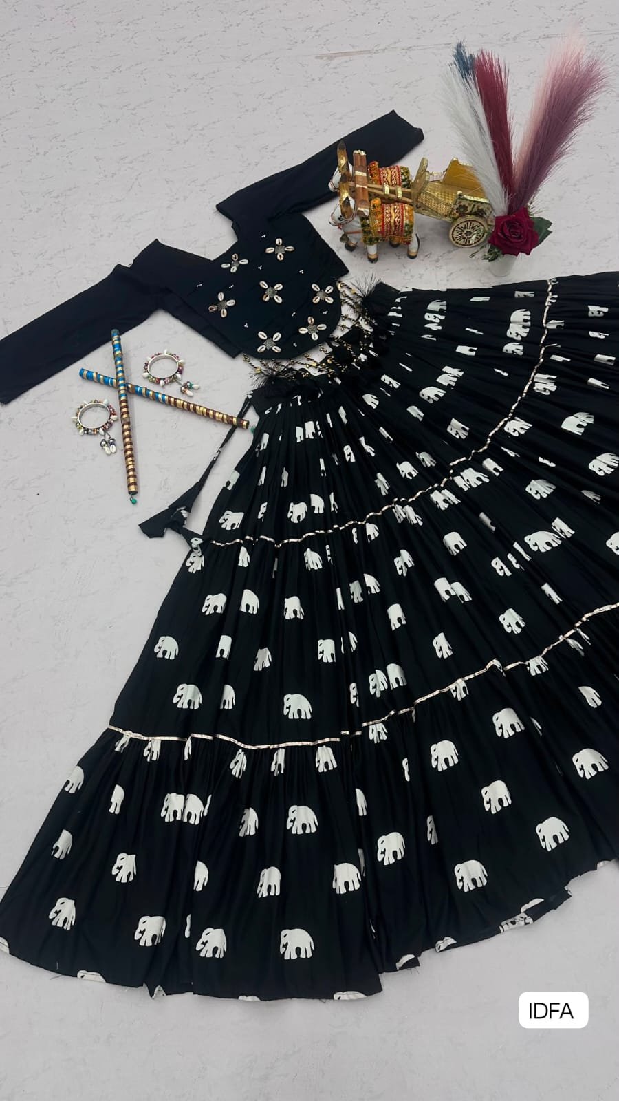 AK Creation is Launching Navratri Special Hand Work Lehenga choli - Image 2
