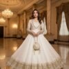 Exclusive Trending Designer Gown with Heavy sequence embroidery work Dupatta