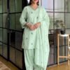 Đěsigner Party Wear Look Mul Chandheri & Farshi Palazzo With Dupatta set