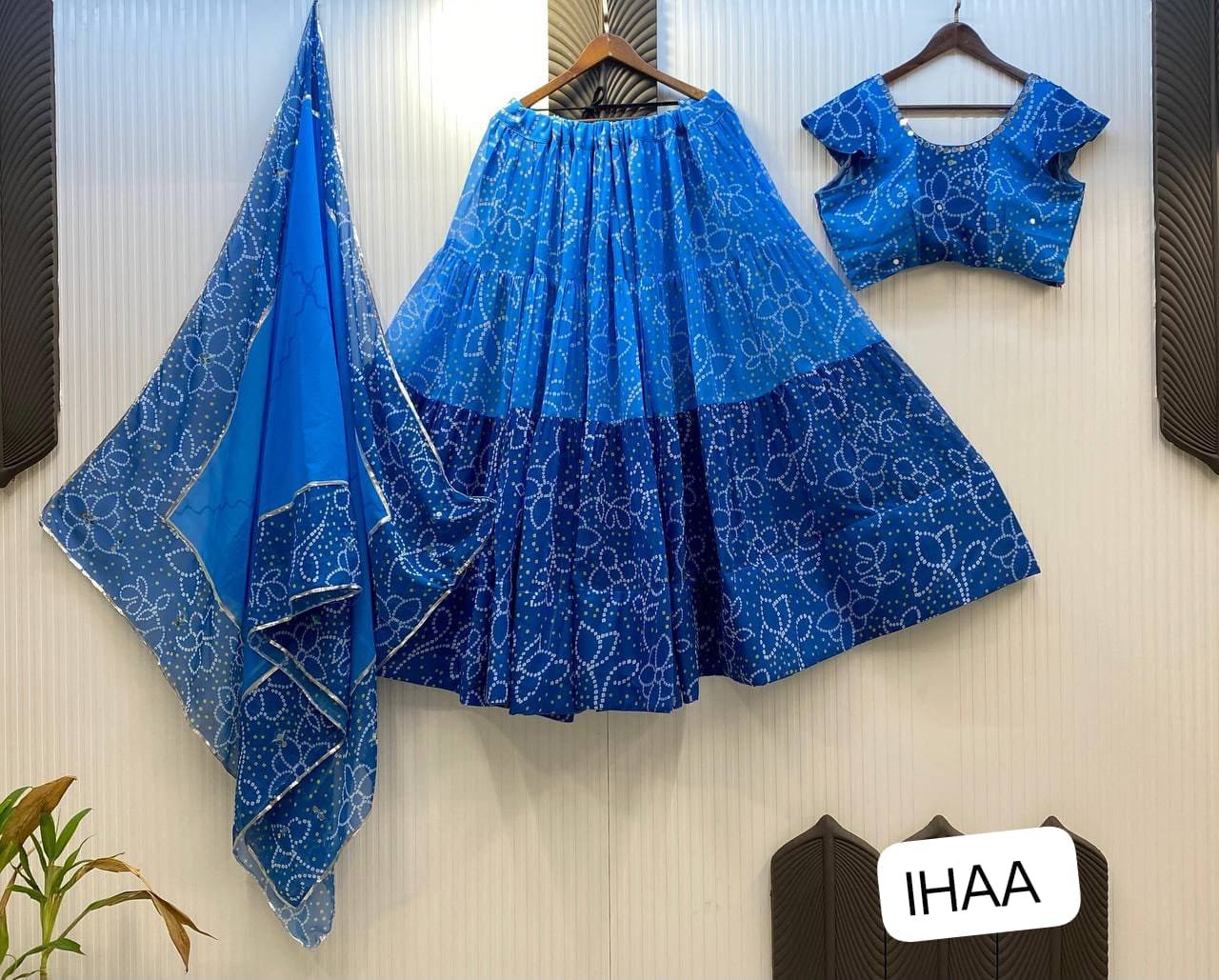FOR THIS UPCOMING NAVARATRI SEASON OUR EXCLUSIVE FULL STITCHED LEHENGA CHOLI - Image 2
