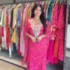 NEW DESIGNER FANCY  DIGITAL PRINT WITH EMBROIDERY SEQUENCE WORK KAFTAN