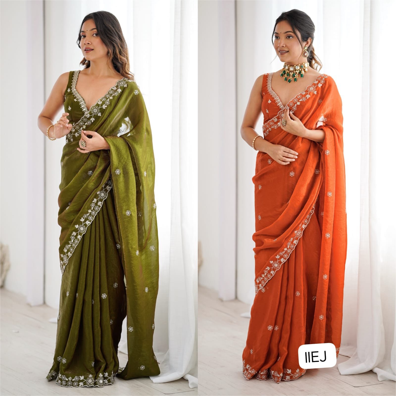 Featuring Our Own Real Modeling Havy Fendy Silk with Inner Lining - Image 3