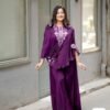 EW TRENDY THREE PIECE INDO WESTERN WITH SEQUENCE EMBROIDERED WORK