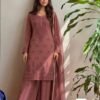 FESTIVAL COLLECTION SPECIAL CHIKANKARI SUIT TOP PLAZZO AND DUPATTA SET