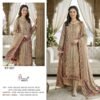 Pure Viscous Maslin Digital Print and  Aari Work with dimond   Bottom- Pure Viscose Rayon