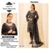 Faux Georgette With Heavy Khatli Work On Neck & Heavy Embroidery In Front And Back