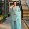 NEW DESIGNER HEAVY STAR GEORGEET 3 PIS SUIT SET COLLECTION