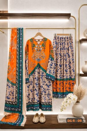 Alternative view of IMPORTED JAPAN SATIN WITH DIGITAL PRINTED
