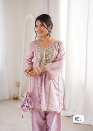 Alternative view of READYMADE KURTI-PANT WITH BATWA COLLECTIONS 2026