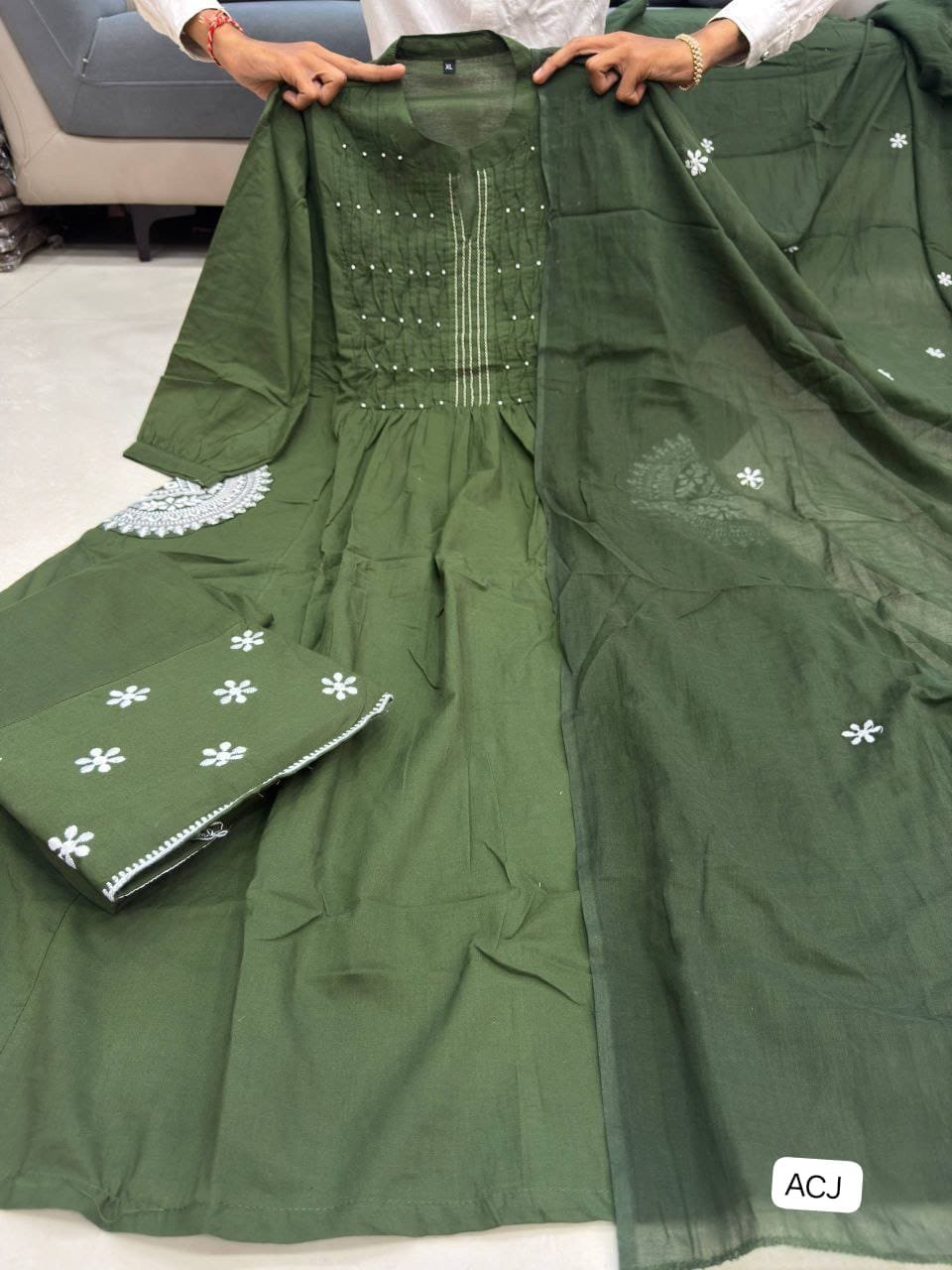 NEW ARIVELLS PURE COTTON 60 60 SUIT SET - Image 2