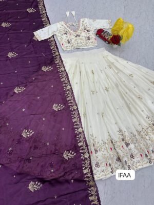 Alternative view of AK Creation is Launching New Festival Lehenga Choli