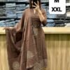 Beautiful Summer Special Heavy Pintex Work Aline Style Kurta 3 pcs set with new style_
