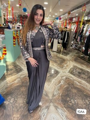 One More Super Hit Ready To Wear Saree With Jacket Saree Design Launch