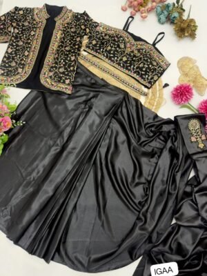 Alternative view of One More Super Hit Ready To Wear Saree With Jacket Saree Design Launch