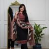 Đěsigner Ajarakh Print Daily Or Office Wear Look Ajarakh Pure Cotton Top With Pent & Dupatta Set